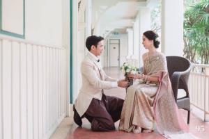 ชุดไทยเจ้าสาว ชุดไทยจักรพรรดิ์ เช่าที่แบมบี้ เวดดิ้ง ห้วยขวาง